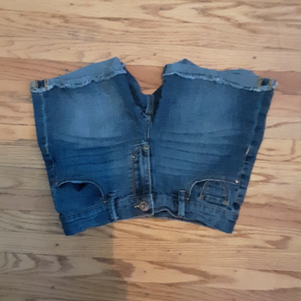 Blue jean shorts